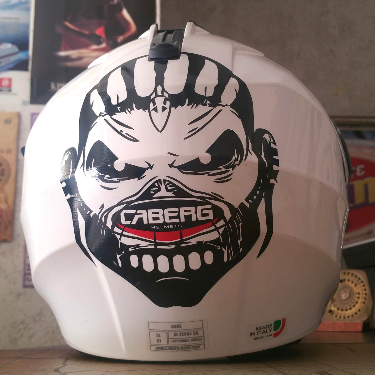 Car Window Sticker Iron Maiden 'Eddie' v10 The Book of Souls Mask Head 