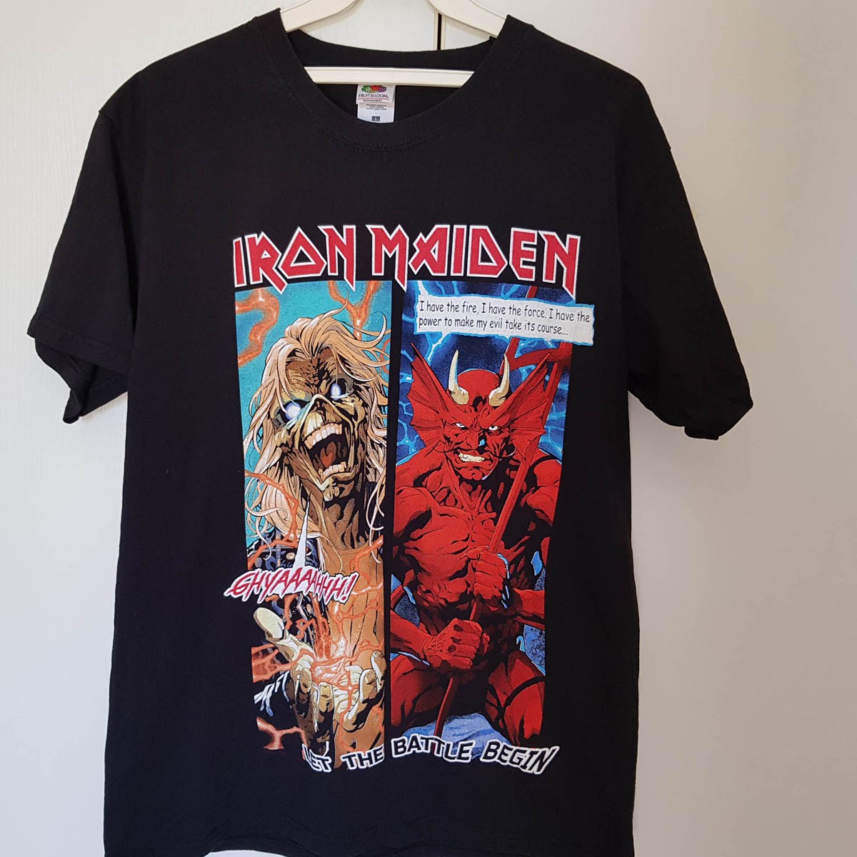 iron maiden tour tshirt